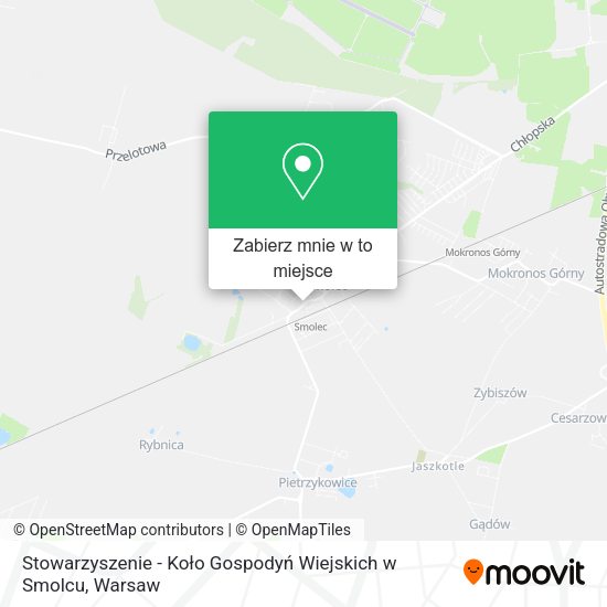 Mapa Stowarzyszenie - Koło Gospodyń Wiejskich w Smolcu