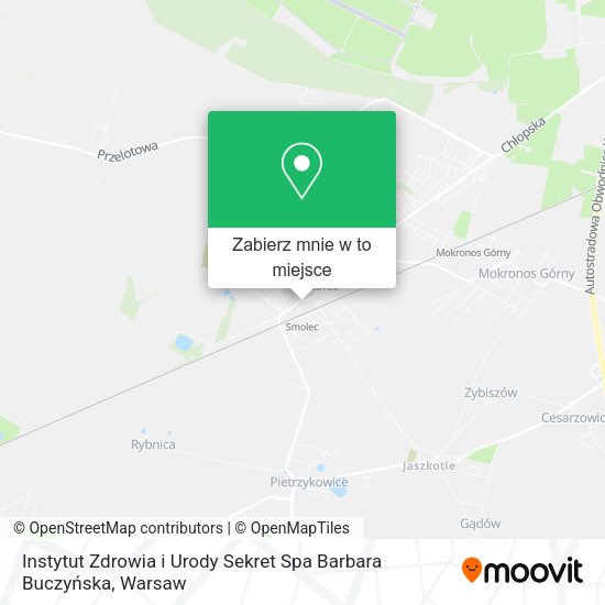 Mapa Instytut Zdrowia i Urody Sekret Spa Barbara Buczyńska