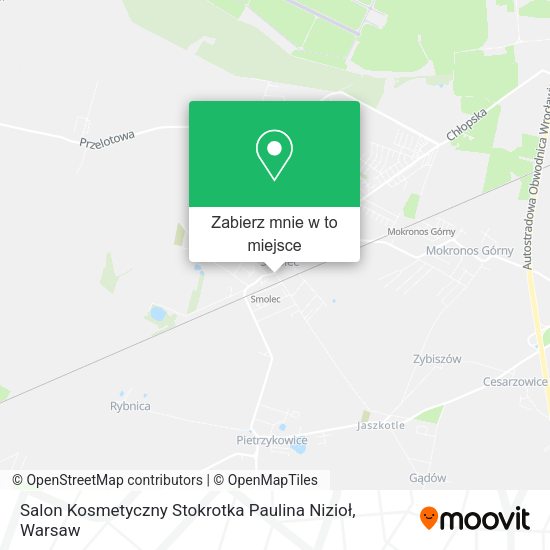 Mapa Salon Kosmetyczny Stokrotka Paulina Nizioł