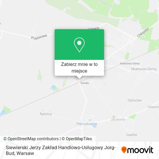 Mapa Siewierski Jerzy Zakład Handlowo-Usługowy Jorg-Bud