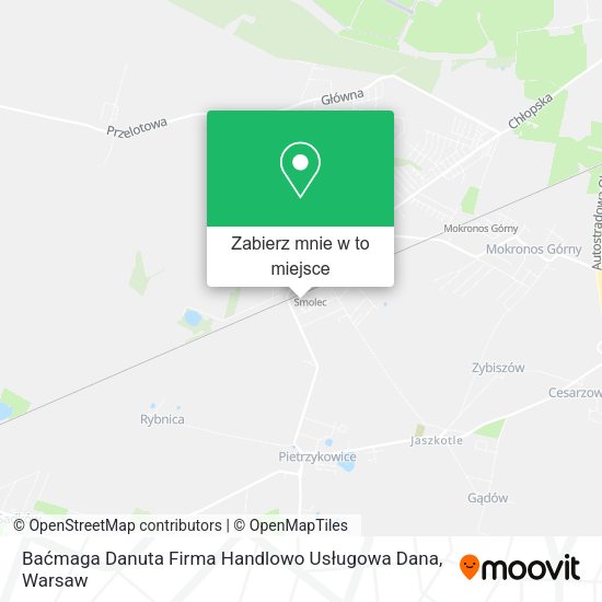 Mapa Baćmaga Danuta Firma Handlowo Usługowa Dana