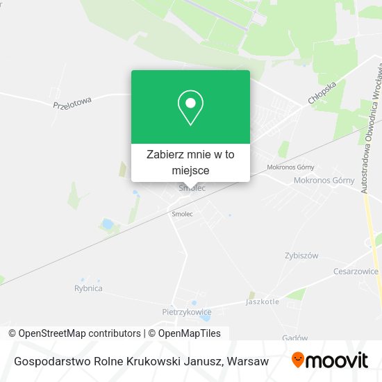 Mapa Gospodarstwo Rolne Krukowski Janusz