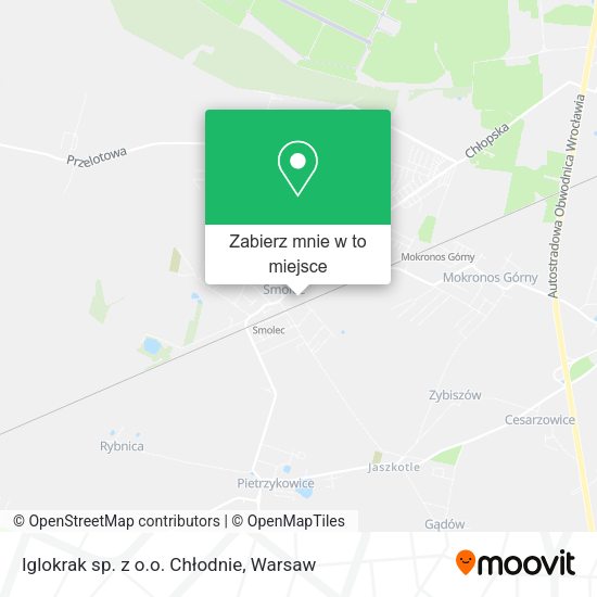 Mapa Iglokrak sp. z o.o. Chłodnie