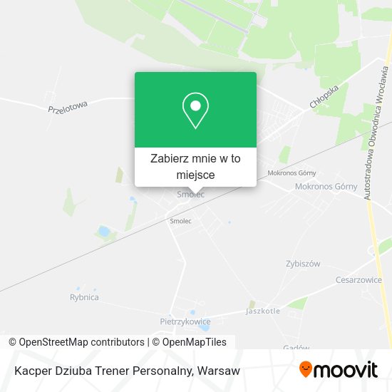 Mapa Kacper Dziuba Trener Personalny