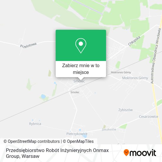 Mapa Przedsiębiorstwo Robót Inżynieryjnych Onmax Group