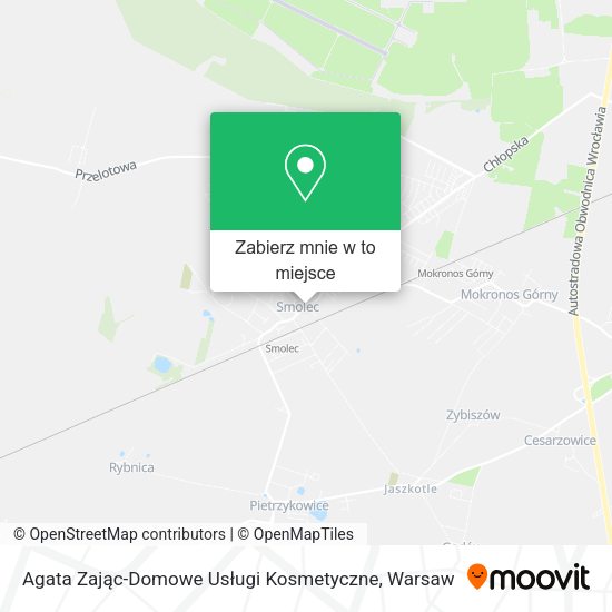 Mapa Agata Zając-Domowe Usługi Kosmetyczne