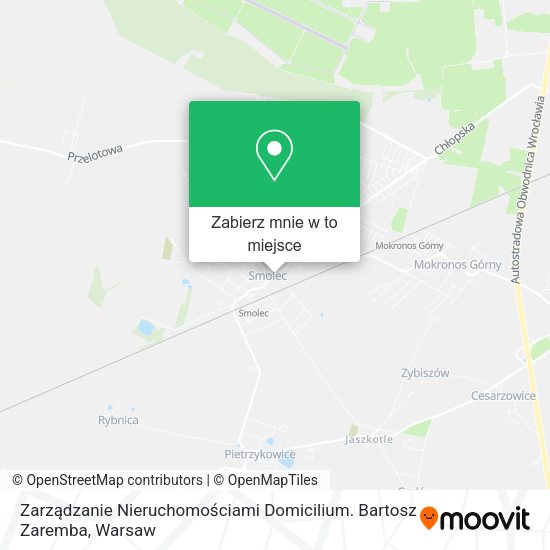 Mapa Zarządzanie Nieruchomościami Domicilium. Bartosz Zaremba