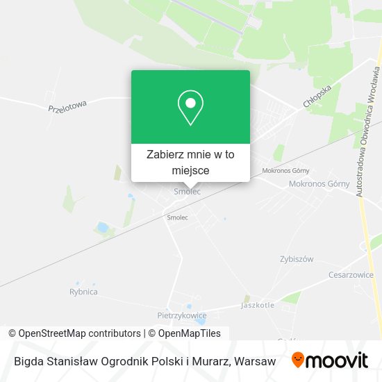 Mapa Bigda Stanisław Ogrodnik Polski i Murarz