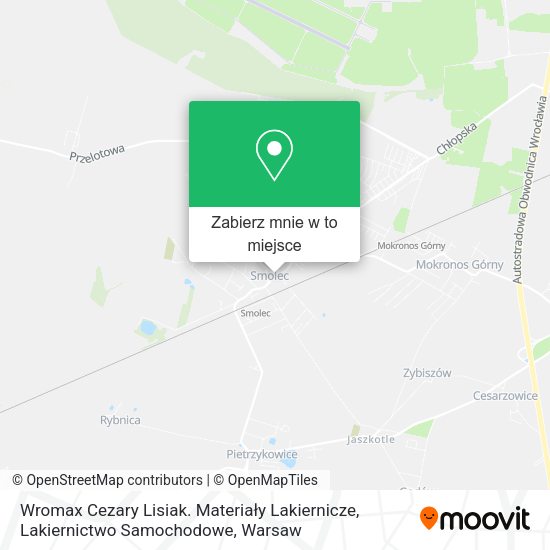 Mapa Wromax Cezary Lisiak. Materiały Lakiernicze, Lakiernictwo Samochodowe