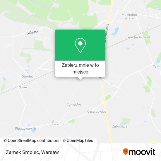 Mapa Zamek Smolec