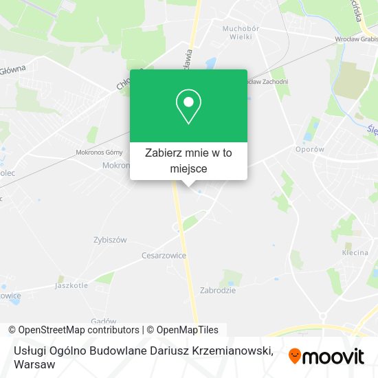 Mapa Usługi Ogólno Budowlane Dariusz Krzemianowski