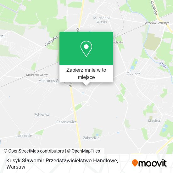 Mapa Kusyk Sławomir Przedstawicielstwo Handlowe