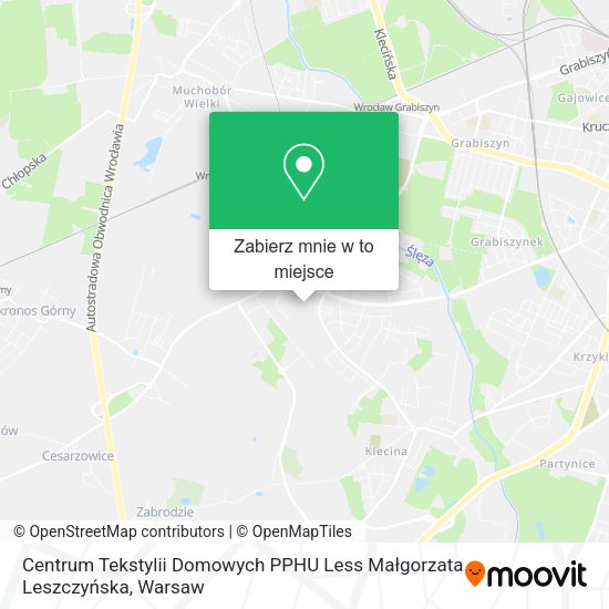Mapa Centrum Tekstylii Domowych PPHU Less Małgorzata Leszczyńska