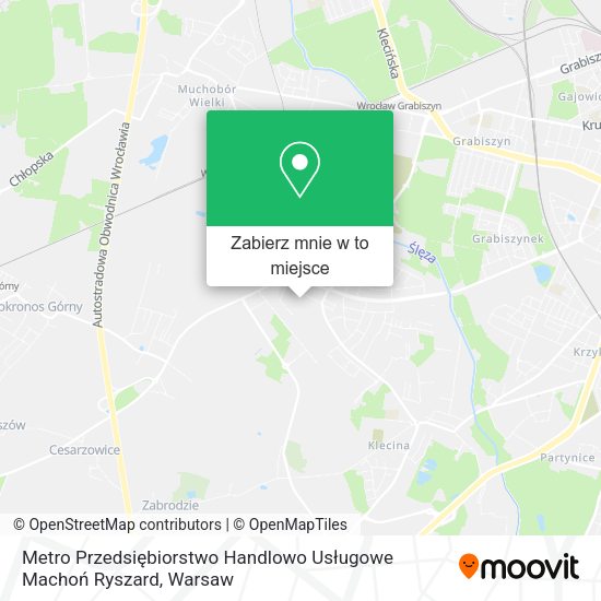 Mapa Metro Przedsiębiorstwo Handlowo Usługowe Machoń Ryszard