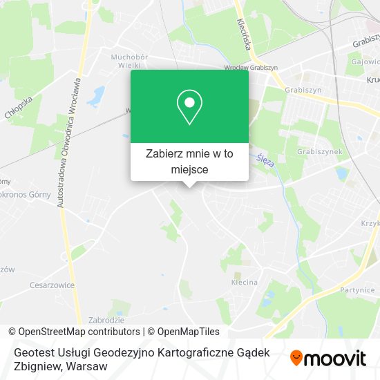 Mapa Geotest Usługi Geodezyjno Kartograficzne Gądek Zbigniew