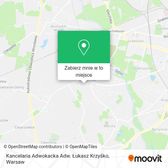 Mapa Kancelaria Adwokacka Adw. Łukasz Krzyśko