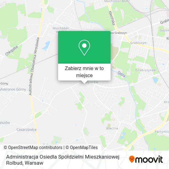 Mapa Administracja Osiedla Spółdzielni Mieszkaniowej Rolbud