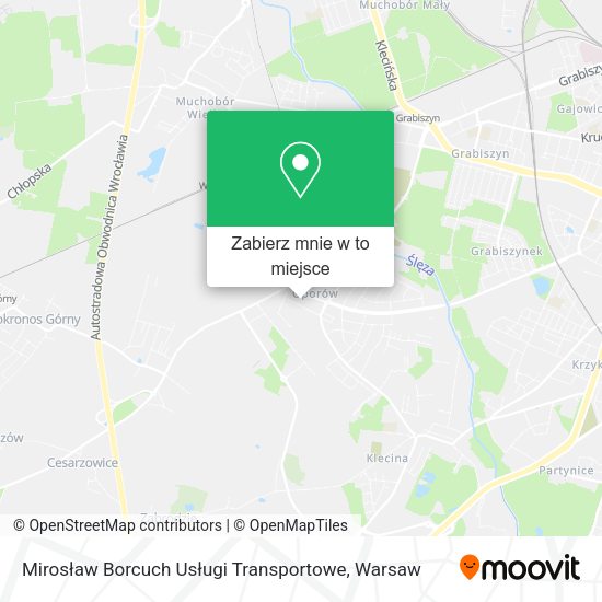 Mapa Mirosław Borcuch Usługi Transportowe