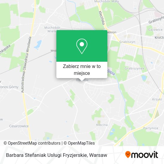 Mapa Barbara Stefaniak Usługi Fryzjerskie