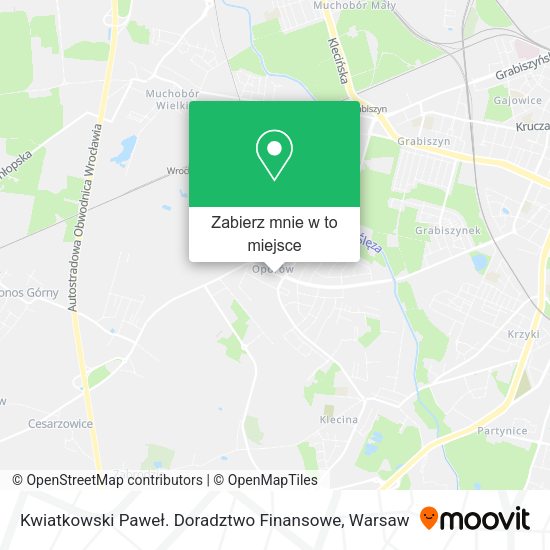 Mapa Kwiatkowski Paweł. Doradztwo Finansowe