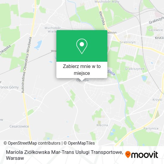 Mapa Mariola Ziółkowska Mar-Trans Usługi Transportowe