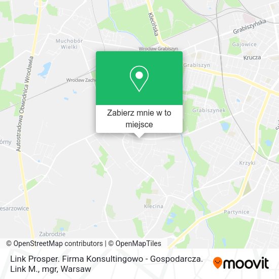 Mapa Link Prosper. Firma Konsultingowo - Gospodarcza. Link M., mgr