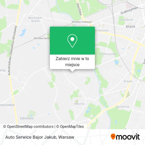 Mapa Auto Serwice Bajor Jakub