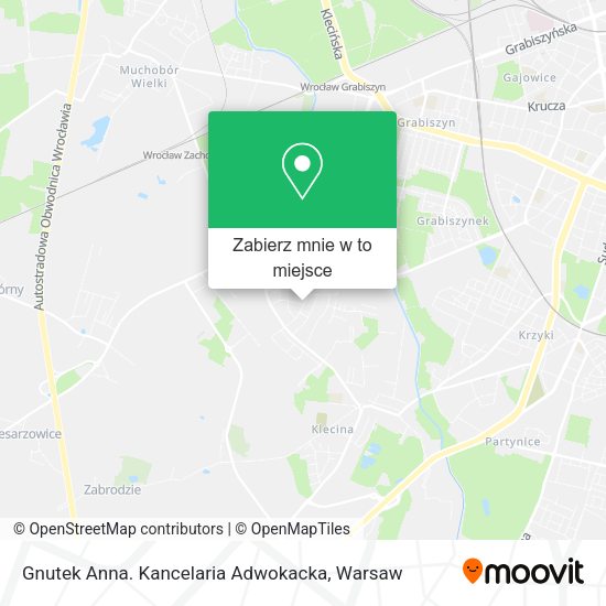 Mapa Gnutek Anna. Kancelaria Adwokacka