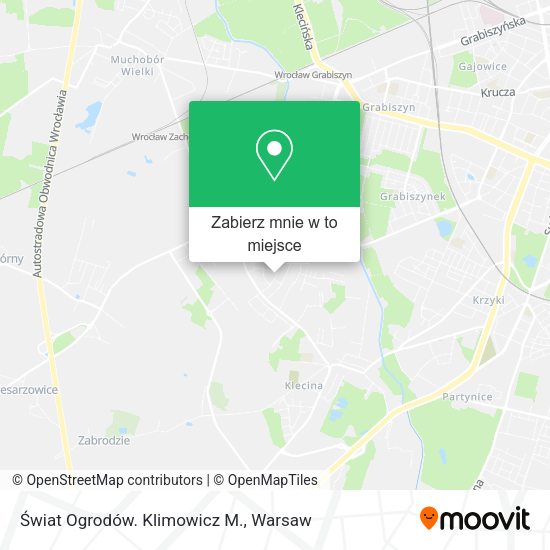 Mapa Świat Ogrodów. Klimowicz M.