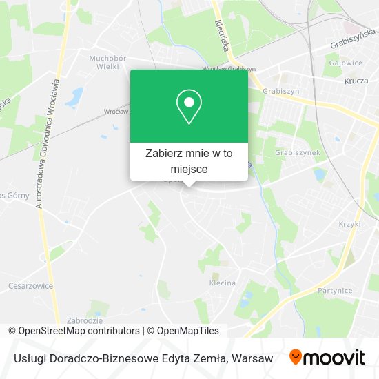 Mapa Usługi Doradczo-Biznesowe Edyta Zemła