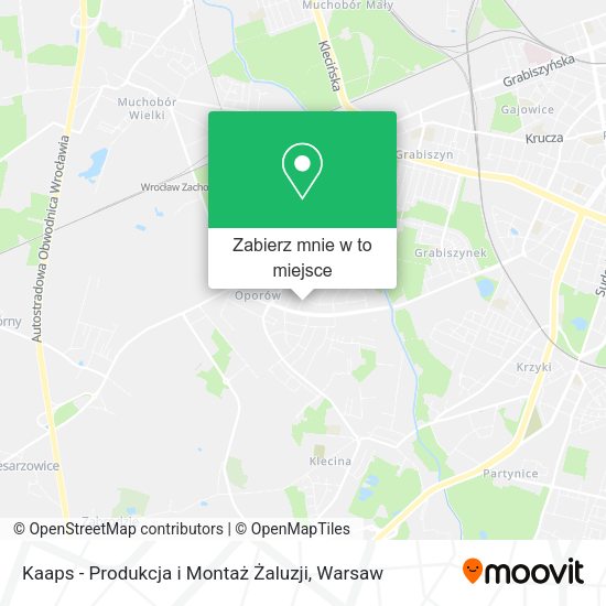 Mapa Kaaps - Produkcja i Montaż Żaluzji