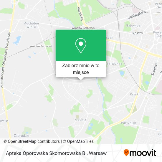 Mapa Apteka Oporowska Skomorowska B.