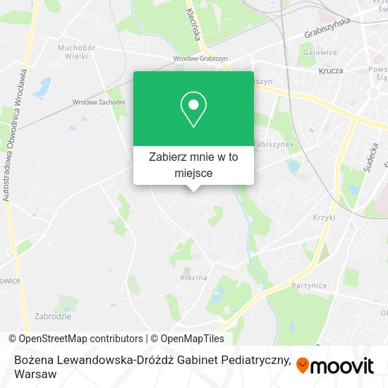 Mapa Bożena Lewandowska-Dróżdż Gabinet Pediatryczny