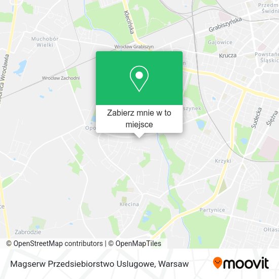 Mapa Magserw Przedsiebiorstwo Uslugowe