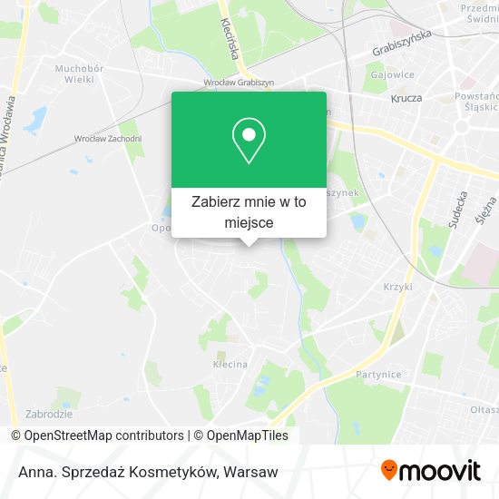 Mapa Anna. Sprzedaż Kosmetyków