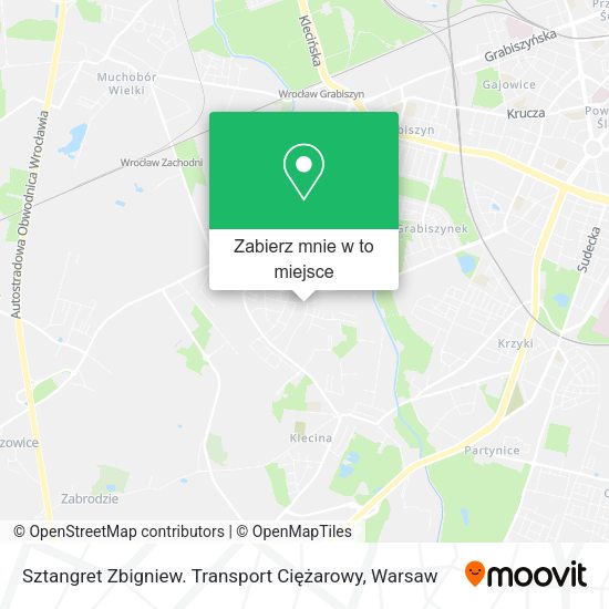 Mapa Sztangret Zbigniew. Transport Ciężarowy