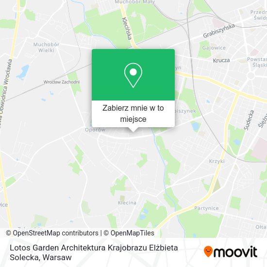 Mapa Lotos Garden Architektura Krajobrazu Elżbieta Solecka