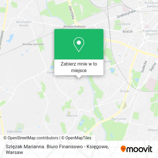 Mapa Szlęzak Marianna. Biuro Finansowo - Księgowe