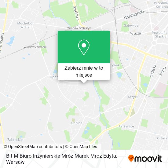 Mapa Bit-M Biuro Inżynierskie Mróz Marek Mróz Edyta