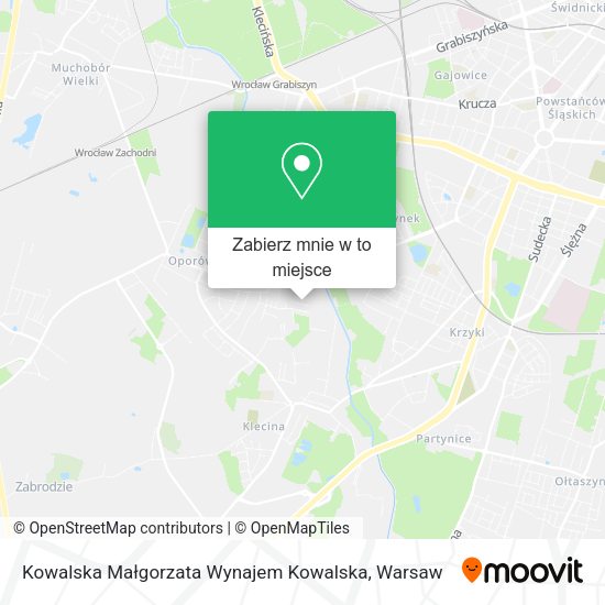 Mapa Kowalska Małgorzata Wynajem Kowalska