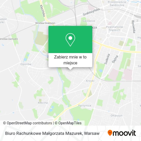 Mapa Biuro Rachunkowe Małgorzata Mazurek