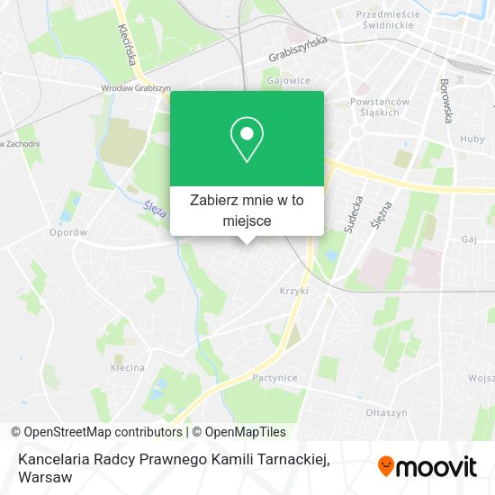 Mapa Kancelaria Radcy Prawnego Kamili Tarnackiej