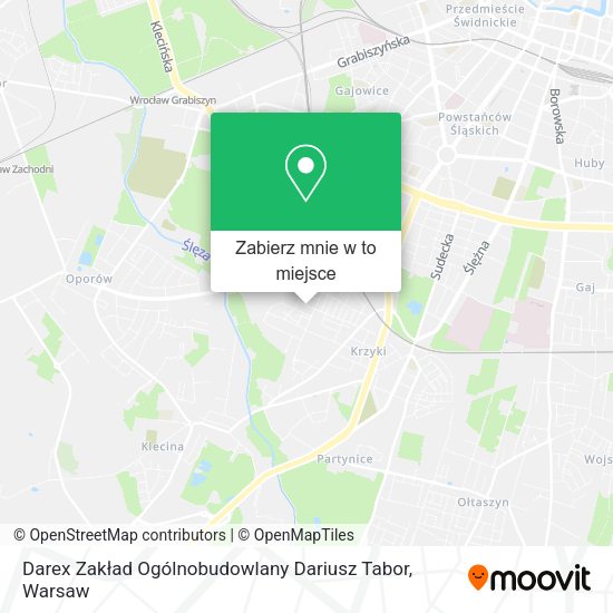 Mapa Darex Zakład Ogólnobudowlany Dariusz Tabor