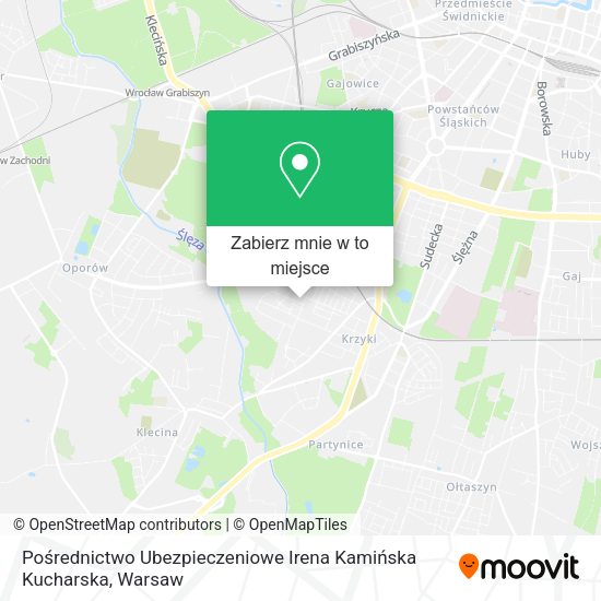 Mapa Pośrednictwo Ubezpieczeniowe Irena Kamińska Kucharska