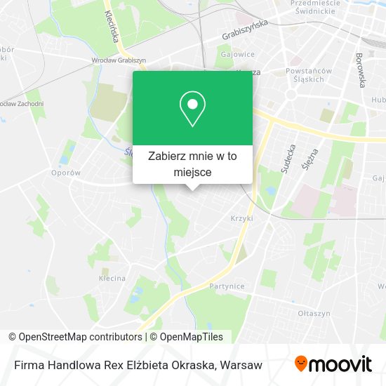 Mapa Firma Handlowa Rex Elżbieta Okraska