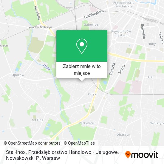 Mapa Stal-Inox. Przedsiębiorstwo Handlowo - Usługowe. Nowakowski P.