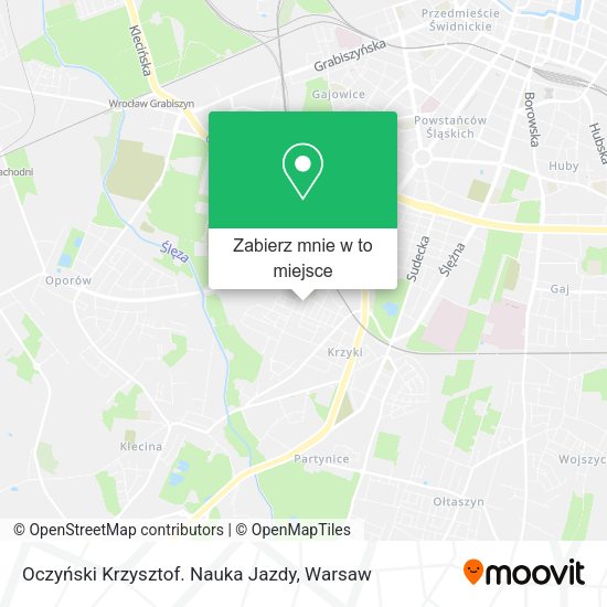 Mapa Oczyński Krzysztof. Nauka Jazdy