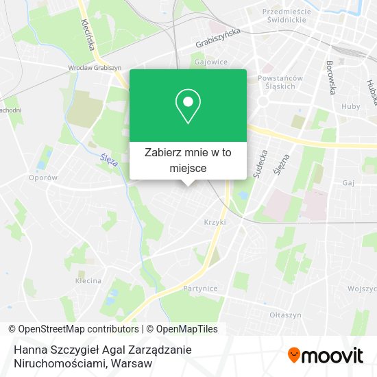 Mapa Hanna Szczygieł Agal Zarządzanie Niruchomościami