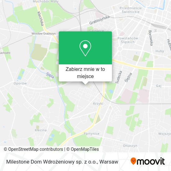 Mapa Milestone Dom Wdrożeniowy sp. z o.o.