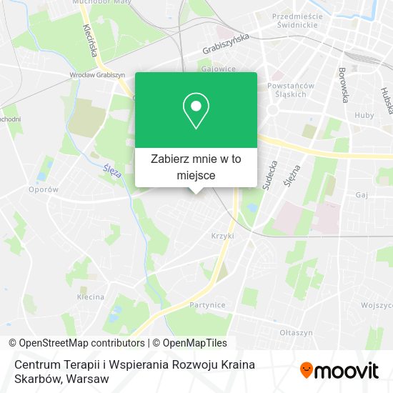 Mapa Centrum Terapii i Wspierania Rozwoju Kraina Skarbów